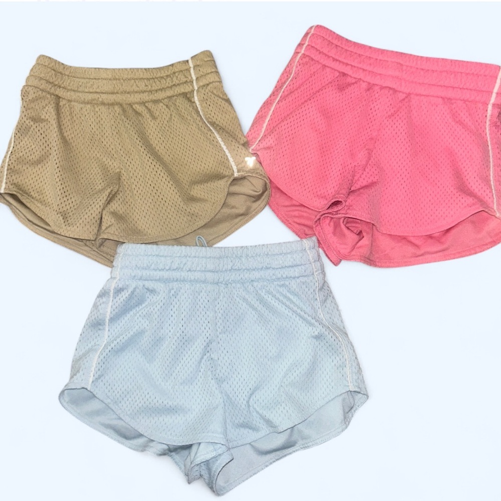 Kids Mesh Skirt - Pink, Tan, and Light Blue